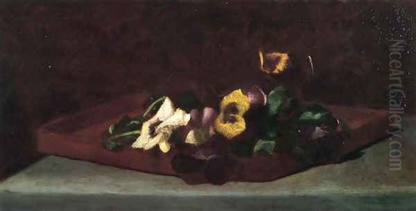 Pansies On A Tray - view 1