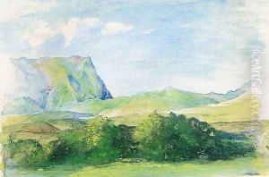 The Aora Looking South From Papeete Tehiti May 29th Noon Near Consulate Opposite Entrance To Queen Maraus by John La Farge