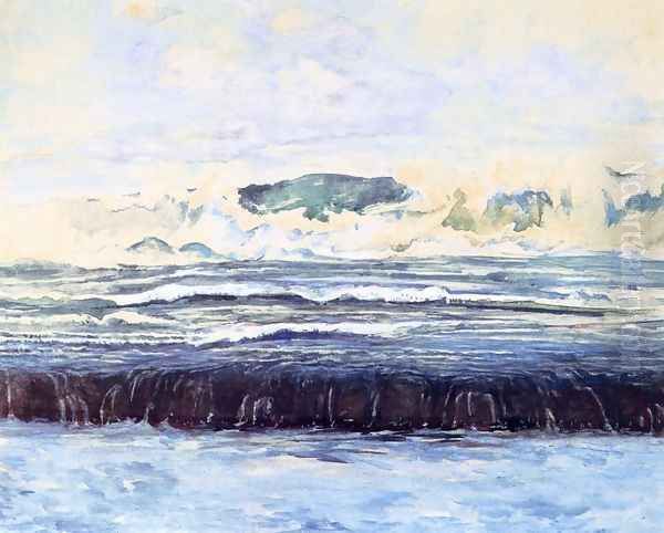 Study On The Reef At Tautira Tahiti 1891 - view 1