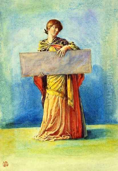 Girl With Tablet - view 1