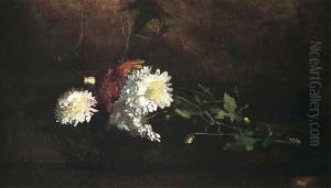 Nosegay Of Chrysanthemums by John La Farge