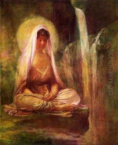 Kwannon Meditating On Human Life by John La Farge