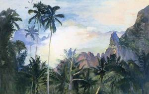 The End Of Cooks Bay Island Of Moorea Society Islands 1891 Dawn by John La Farge