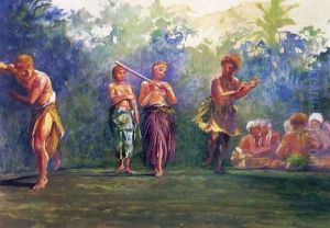 Standing Dance Standing Figures Aka Standing Dance Representing A Game Of Ball