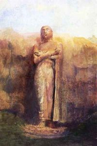 Colossal Statue Of Ananda Near The Ruined City Of Pollanarua Ceylon 1891