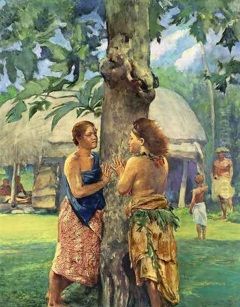 Portrait of Faase, the Taupo of the Fagaloa Bay, Samoa - view 1