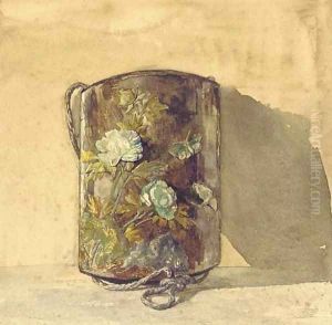 Japanese Inro- Wood, Inlaid with Mother of Pearl by John La Farge