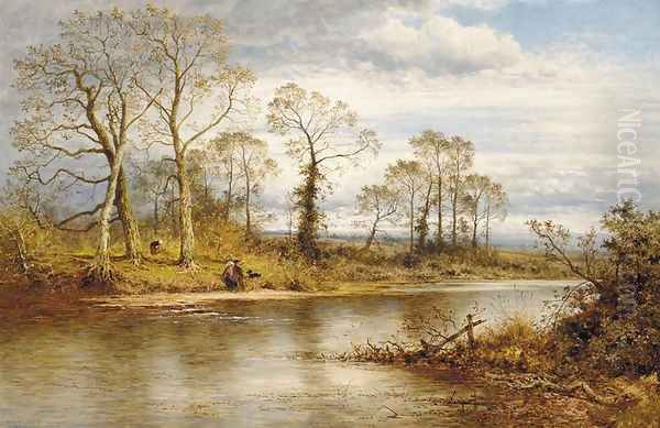 An English River In Autumn - view 1