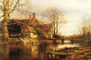 A Moated Grange by Benjamin Williams Leader