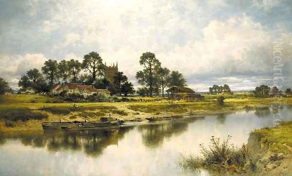 Severn Side, Sabrina's Stream at Kempsey on the River Severn - view 1