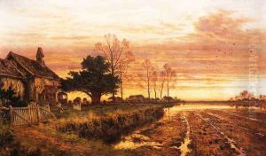 At Evening Time it Shall be Light by Benjamin Williams Leader