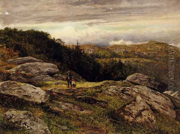 A Welsh Hillside Path - view 1