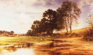 By Mead and Stream by Benjamin Williams Leader