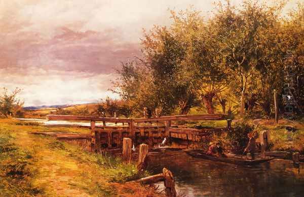 Clive Lock on the Thames - view 1