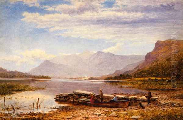 Derwentwater From Ladore: Morning, With Skiddaw In The Distance - view 1