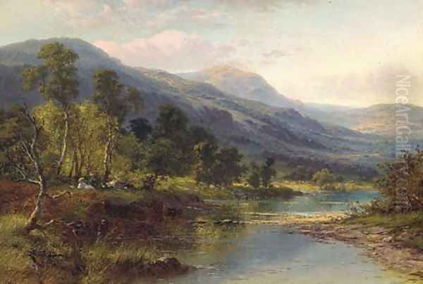 A quiet pool on the Llugwy, Wales - view 1