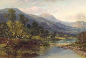 A quiet pool on the Llugwy, Wales