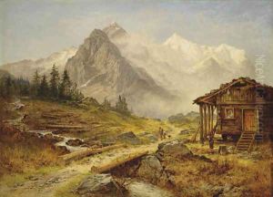 Alpine Landscape by Benjamin Williams Leader