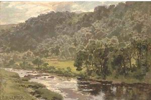 The Llugwy below Capel Curig by Benjamin Williams Leader
