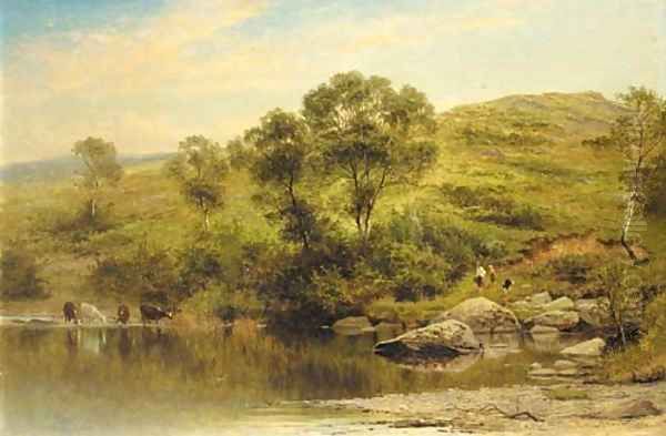 A quiet pool on the river Llugy, near Capel Curig - view 1