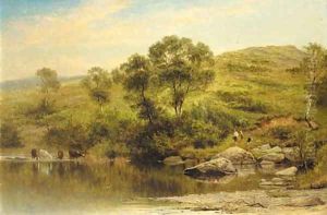 A quiet pool on the river Llugy, near Capel Curig