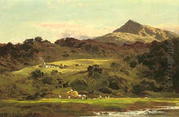 Moel Siabod from the Llugwy below Capel Curig - view 1
