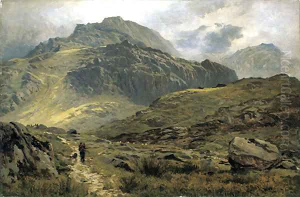 The path to Llyn Idwal, North Wales - view 1