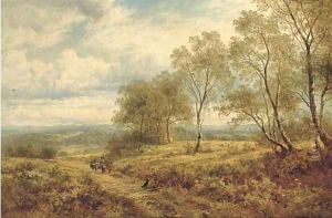 On the Welsh border by Benjamin Williams Leader