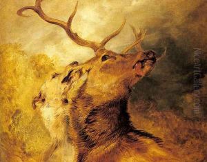 Stag and Hound by Sir Edwin Henry Landseer