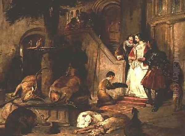 A Courtyard in olden times - view 1