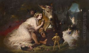 Scene from A Midsummer Nights Dream by Sir Edwin Henry Landseer