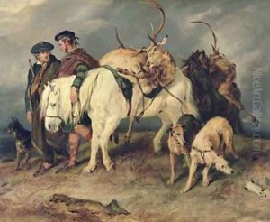 The Deerstalkers Return by Sir Edwin Henry Landseer