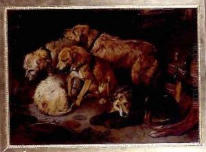 Fireside Party by Sir Edwin Henry Landseer