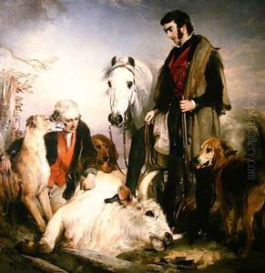 Scene in Chillingham Park Portrait of Lord Ossulston