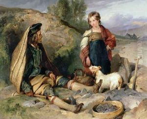 The Stone Breaker and his Daughter by Sir Edwin Henry Landseer