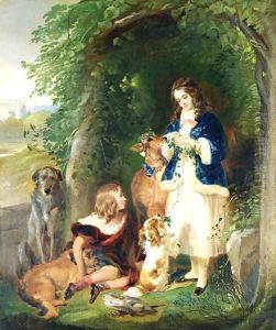 The Marquess of Stafford and the Lady Evelyn Gower by Sir Edwin Henry Landseer