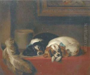 The cavalier's pets by Sir Edwin Henry Landseer