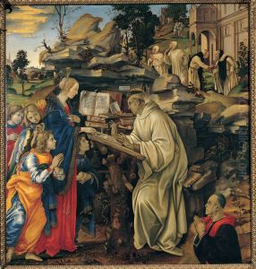 Apparition of the Virgin to St. Bernard (Apparizione della Madonna a san Bernardo) by Filippino Lippi