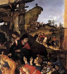 Adoration of the Magi (detail-2) 1496 by Filippino Lippi