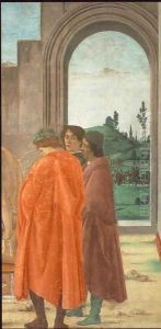 Crucifixion of Peter (detail) 1481-82 by Filippino Lippi