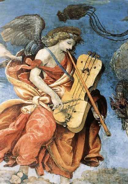 Assumption and Annunciation (detail-2) 1489-91 by Filippino Lippi