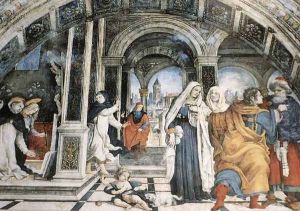 Scene from the Life of St Thomas Aquinas 1489-91