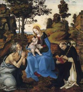 The Virgin And Child With Sts Gerome And Dominic