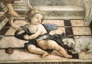 Scene from the Life of St Thomas Aquinas (detail-2) 1489-91 by Filippino Lippi