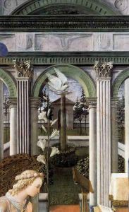 Annunciation (detail) by Filippino Lippi