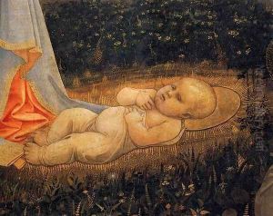 Adoration of the Child with Saints (detail) by Filippino Lippi