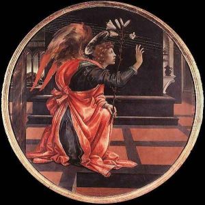 Gabriel from the Annunciation by Filippino Lippi