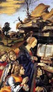 Apparition of The Virgin to St Bernard (detail) 2 by Filippino Lippi
