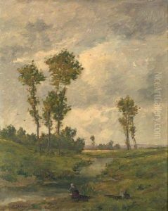 Ruisseau Et Lavandiere