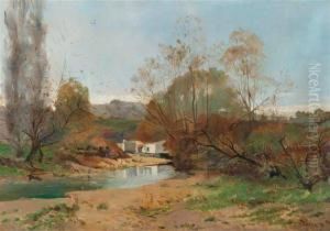 River Landscape by Pierre-Emmanuel Damoye